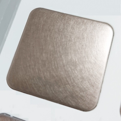 Dark Brown Mirror Vibration Colored Stainless Steel Sheet For Desk Top JIS Standard