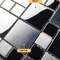 30x30cm Square Black Stainless Steel Mosaic Tile Metal Mosaic Backsplash