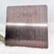 Moire Brushed Hairline Stainless Steel Plate Rose Red Nano Anti Fingerprint